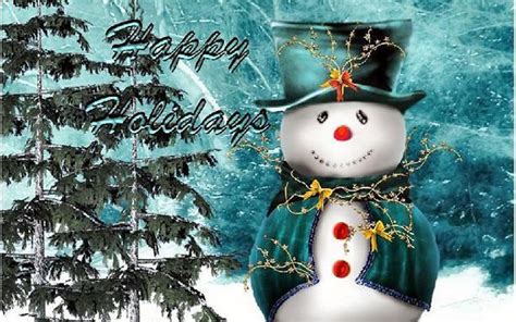 Happy Holidays Snowman Christmas Wallpapers Ii Pinterest