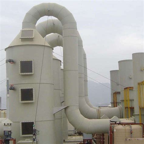 Frp Industrial Gas Elimination And Fume Purification Scrubber Tower