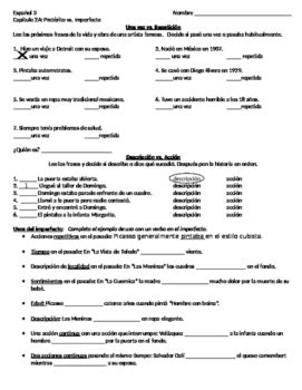 Preterito O Imperfecto Worksheet Answers Repaso Rapido Preterite Vs