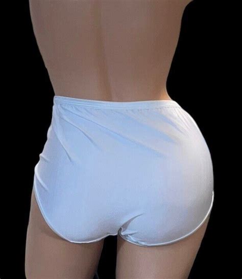 Vanity Fair Vintage White Silky Smooth Nylon Panties Gem