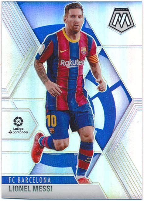 Lionel Messi Soccer Panini Mosaic La Liga Silver Prizm