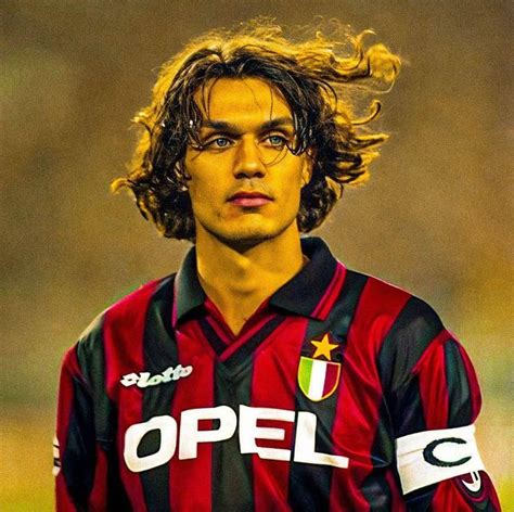 Football Poster Paolo Maldini Ac Milan