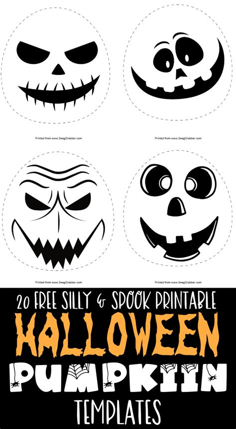 Free Printable Halloween Pumpkin Stencil Templates Printable Pumpkin