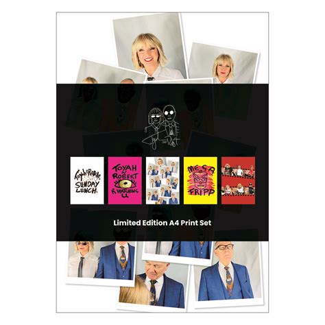 Set Of 5 A4 Limited Edition Prints Toyah And Roberts Mymerch Studio