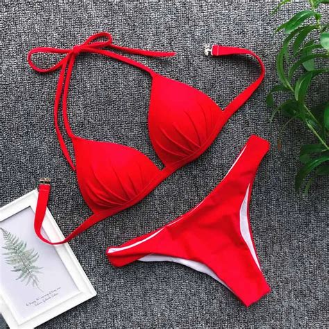 Push Up Bikini 2019 Swimsuit Female Swimwear Women Sexy Bathing Suits