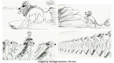 The Lion King Storyboard Art