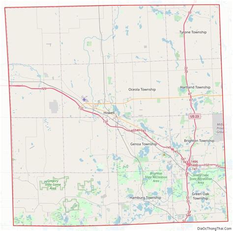 Livingston County Map Of Townships Printable Online