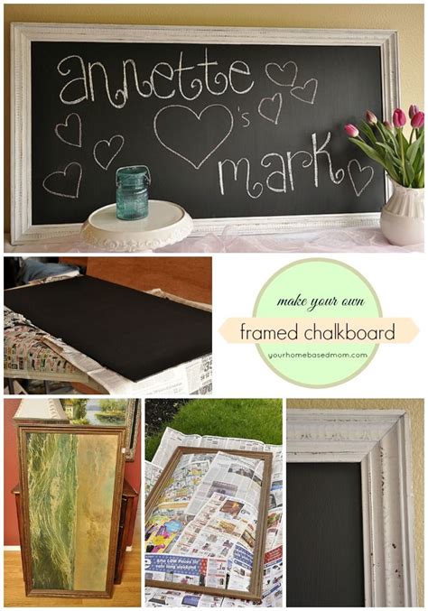 Framed Chalkboard Tutorial Framed Chalkboard Chalkboard Thrifting Diy