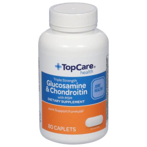 TopCare Glucosamine Chondroitin Triple Strength Caplets Brookshire S