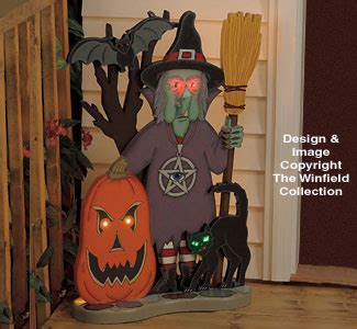 Lighted Welcome Witch Pattern, All Halloween: The Winfield Collection