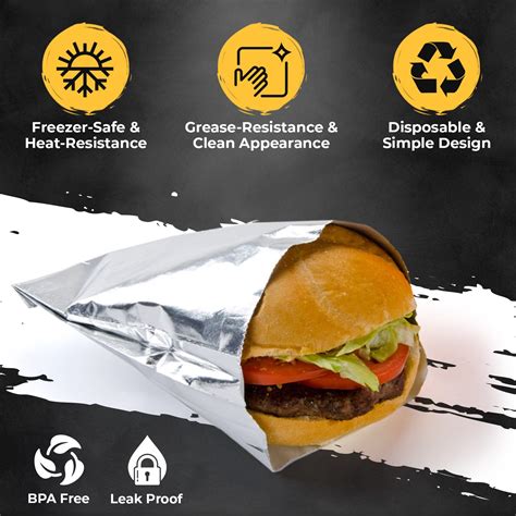 Buy Cands Event Supply Co Aluminum Foil Hamburger Wrappers Water And