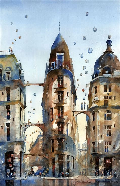 Architectural Watercolors Of A Dreamlike Warsaw By Tytus Brzozowski