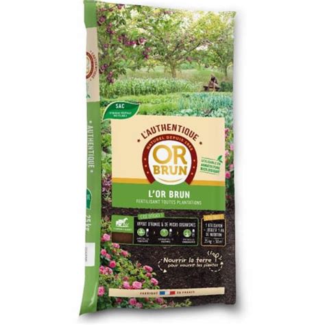 Authentique Fertilisant OR BRUN 25 Kg Gamm Vert