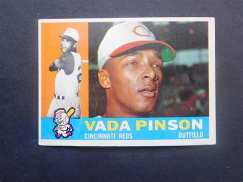 VADA PINSON CINCINNATI REDS 1960 TOPPS CARD 176 EBay