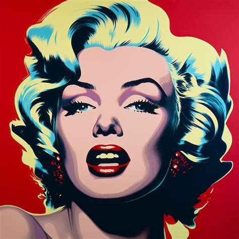 Marilyn monroe el símbolo icónico del arte pop Foto Premium