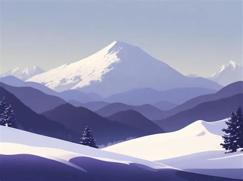 Premium Ai Image Summer Serenity Nature Field Mountain Landscape 22