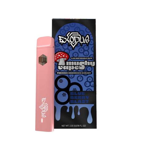 Exodus Mushy Vapes Mushroom Extract Disposable Blueberry Blast 2 2g