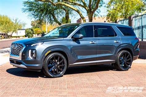 2021 Hyundai Palisade With 22 Koko Kuture Kapan In Gloss Black Wheels