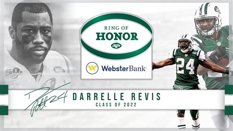 Darrelle Revis Ring Of Honor Ceremony New York Jets Nfl