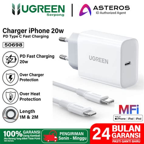 Jual Ugreen Charger Lightning Iphone Mfi Pd Fast Charging W W W