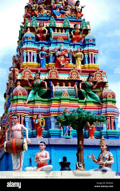 Georgetown Malaysia The Remarkable Gopuram Portico Tower Atop The