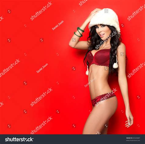 Beautiful Sexy Woman Wearing Red Lingerie Stock Photo Shutterstock