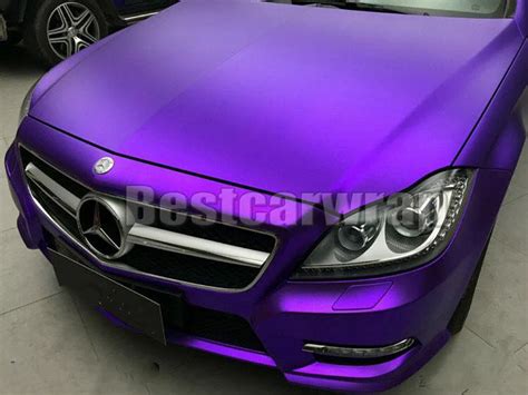 Protwraps Satin Chrome Purple Vinyl Wrap Car Wrapping With Air Bubble