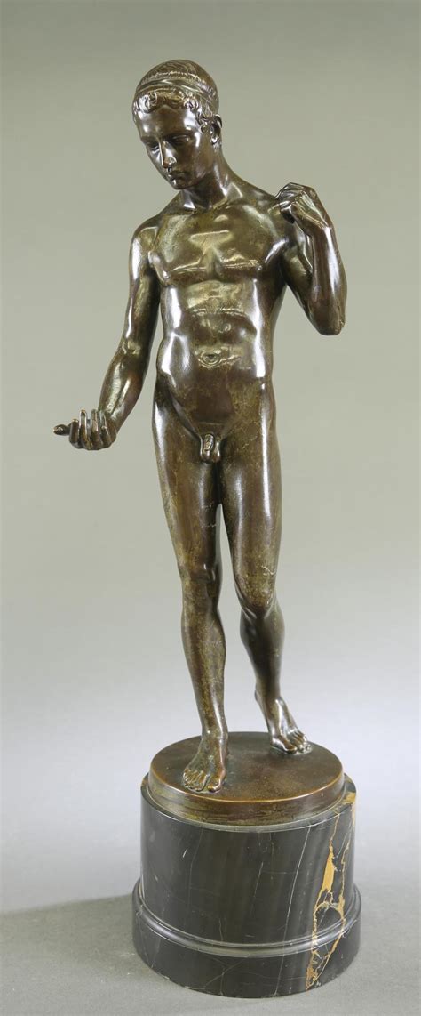 Sold At Auction SAMUEL BRONZE SCULPTURE OF A NUDE MALE FIGURE