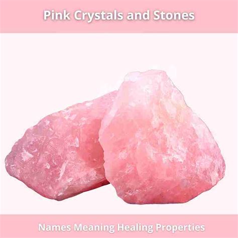 Pink Crystals And Stones Meaning Healing Properties Names Golden