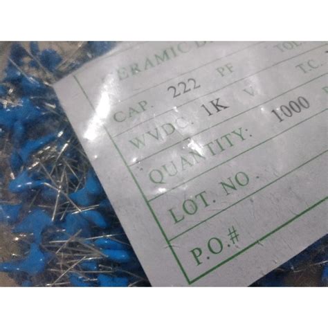 Jual Ceramic Keramik Kv Capacitors Kapasitor Shopee