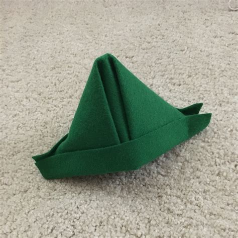 Diy How To Make A Peter Pan Hat No Sew And Under 5 Minutes Driftbound