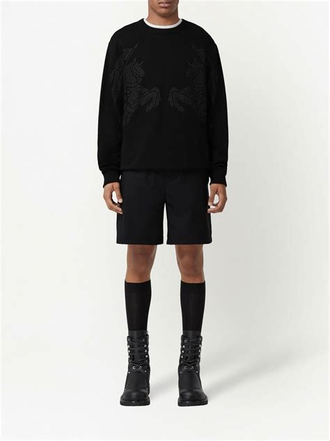 Burberry Ekd Print Cotton Sweatshirt Farfetch