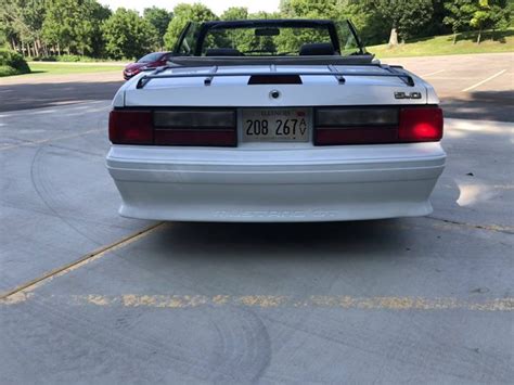 3rd Gen White 1992 Ford Mustang Gt Convertible Sold Mustangcarplace