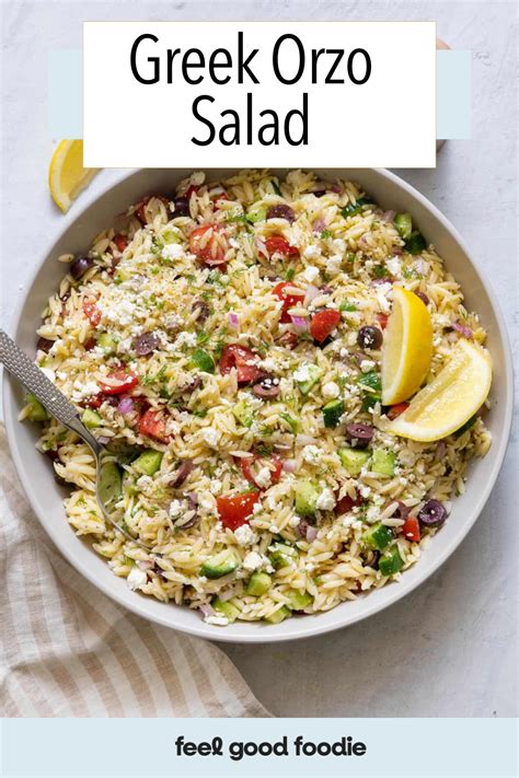 Easy Lemon Orzo Salad With Feta Artofit