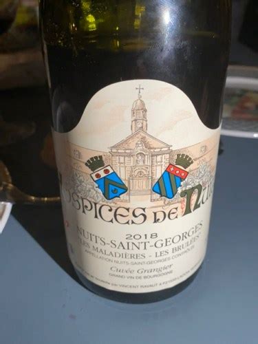 Hospices De Nuits Cuv E Grangier Nuits Saint Georges Les