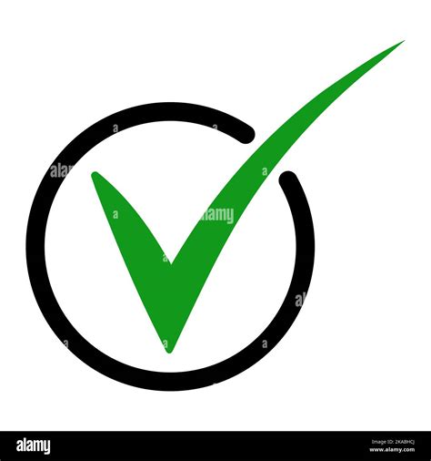 Icono ok marca de verificación marca de verificación verde marca de