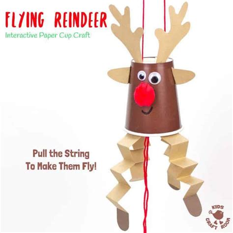 Stem Flying Reindeer Craft Kids Craft Room