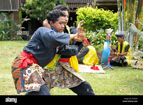 Malay Art Of Self Defence Known As Silat Malaysia Stock Photo Alamy