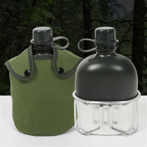 Military Water Bottle Army Drink Water Canteen Built Tactical Gear