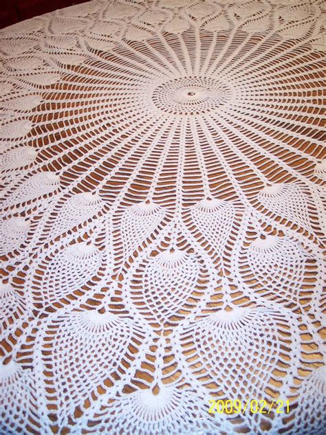 Ravelry Round Pineapple Tablecloth 7592 By The Spool Cotton Company