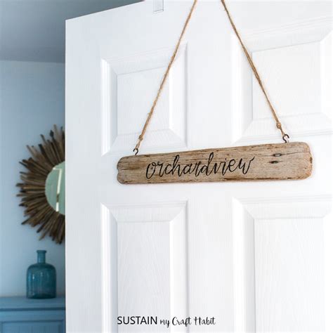 How to Make a Hand Lettered DIY Driftwood Sign – Sustain My Craft Habit