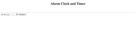 How To Create An Alarm Clock Using Html Css Javascript