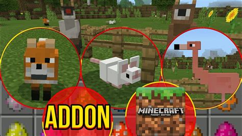 Saiu Novos Animais Para Minecraft Pe Animacraft Addon Mcpe