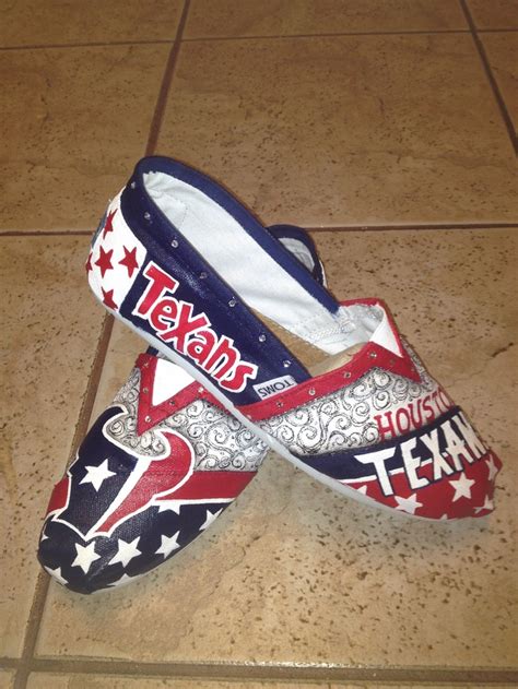 Texans Painted Toms Hand Painted Toms Toms Shoes