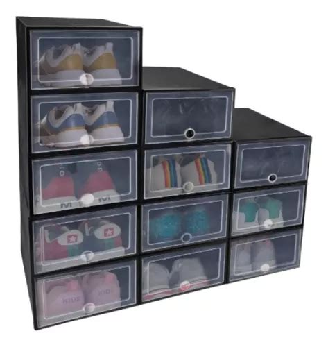 Cajas Organizadoras Apilables Para Zapatos 12 Piezas MercadoLibre