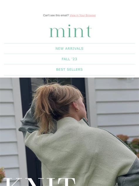 Shopmint 🍂knit Drop🍂fresh Styles For The Cooler Weather Milled