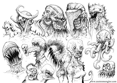 Scary Sketches — The Art Of Austen Mengler