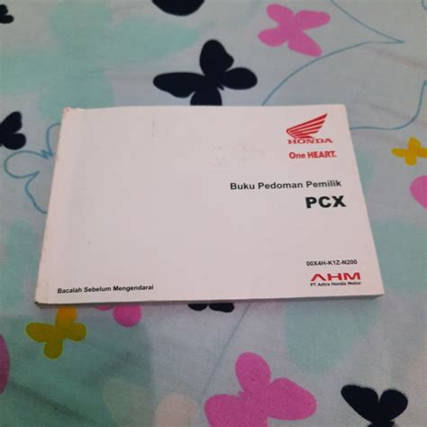 Jual Buku Petunjuk Pemilik Manual Pedoman All New PCX 160 ABS Kab