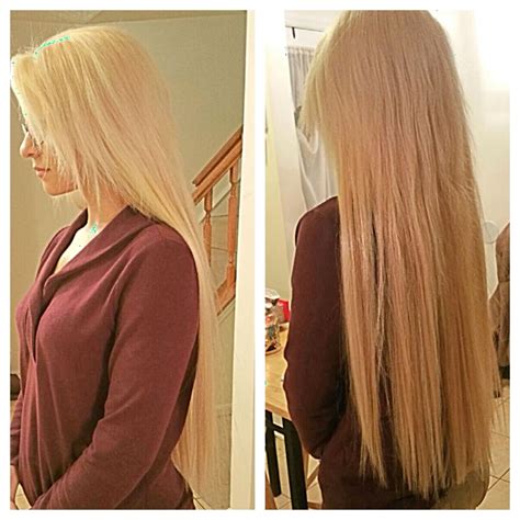 Platinum Blonde With A Full Head Of Extensions HairByKayla Long Hair