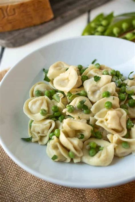 Cheese Tortellini With Peas And Pepper Culinary Ginger